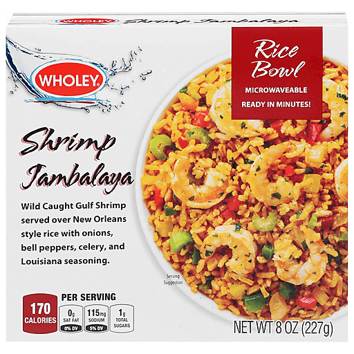 Wholey Shrimp Jambalaya Bowl 8oz